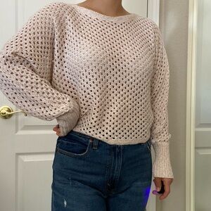 NWT Express Pink Glitter Sweater